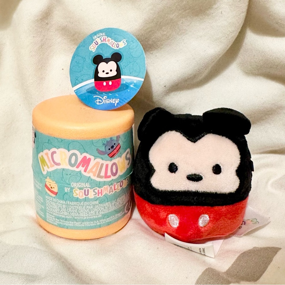 Brand New 2.5 Inch Disney Mickey Mouse Squishmallows Micromallow Mystery Capsule